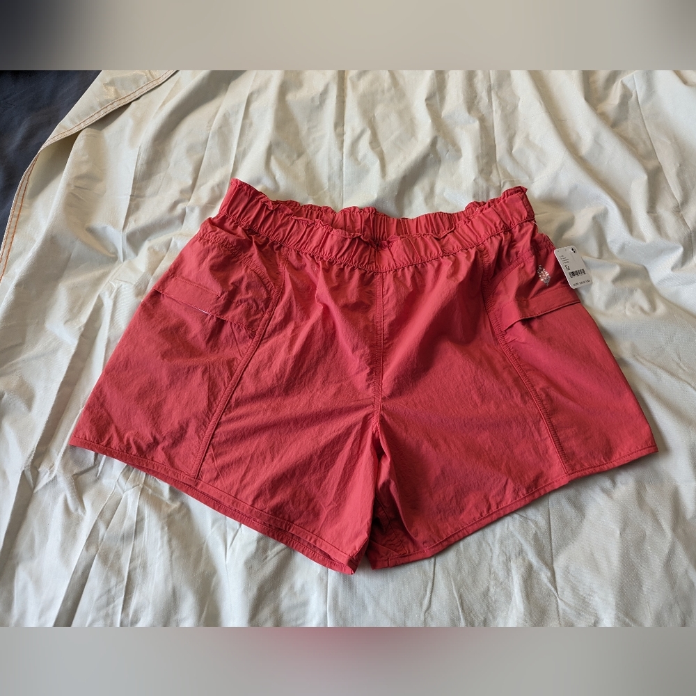 FP Movement by Free People In the Wild Shorts, Medium, Cayenne, Red, NWT